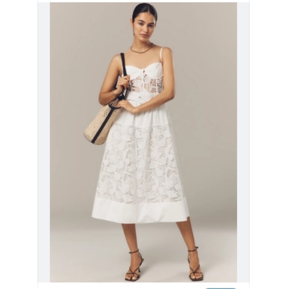 NOT FOR SALE- NWT! Anthropologie En Saison Marisol Lace Midi Dress! Size M